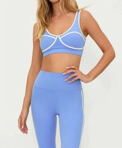 Beach Riot Olympia Top In Alps Blue In Multi