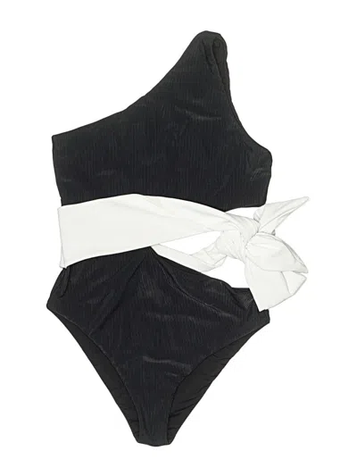 Pre-owned Beach Riot One Piece Swimsuit In Black