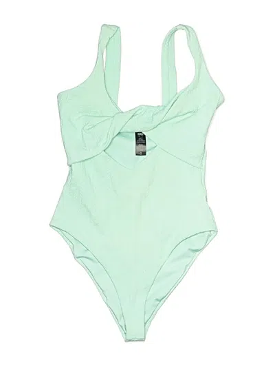 Pre-owned Beach Riot One Piece Swimsuit In Green