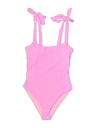Pre-owned Beach Riot One Piece Swimsuit In Pink