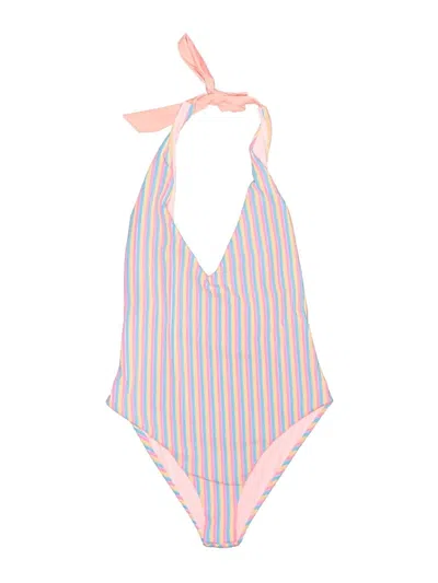 Pre-owned Beach Riot One Piece Swimsuit In Pink