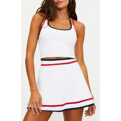 Beach Riot Oslo Strappy Stretch Tank In White