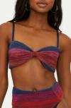 Beach Riot Paula Knot Front Bikini Top In Sorbet Sea