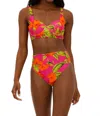 BEACH RIOT PAULINA TOP IN HIBISCUS SUNSET
