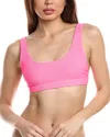 Beach Riot Peyton Bikini Top In Pink