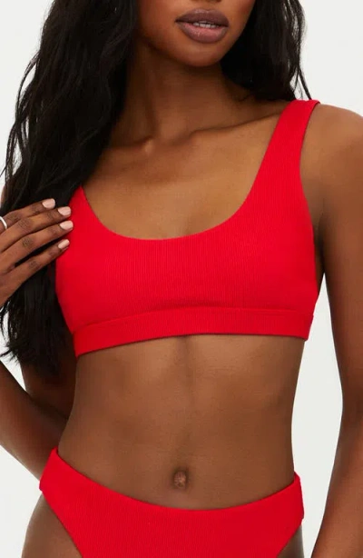 BEACH RIOT BEACH RIOT PEYTON RIBBED BIKINI TOP