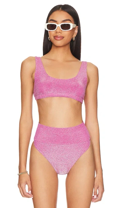 Beach Riot Peyton Top In Fuchsia Purple Shine