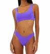 Beach Riot Peyton Textured Bikini Top In Purple