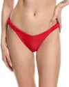 Beach Riot Phoebe High Cut Bikini Bottoms In Red