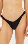 Beach Riot Phoebe High Cut Bikini Bottoms In Black