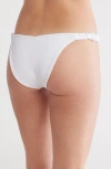 Beach Riot Phoebe High Cut Bikini Bottoms In White