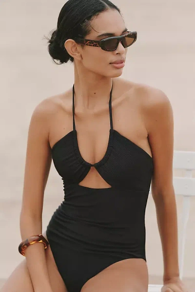 Beach Riot Phoenix One-piece Swimsuit In Black
