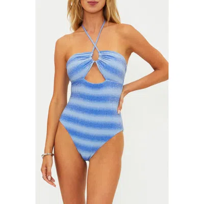Beach Riot Phoenix One-piece Swimsuit In Blue