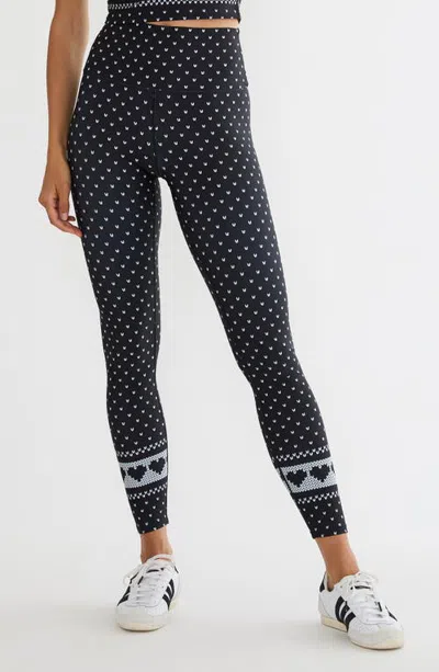 Beach Riot Piper Fair Isle Print High Waist Leggings In Multi