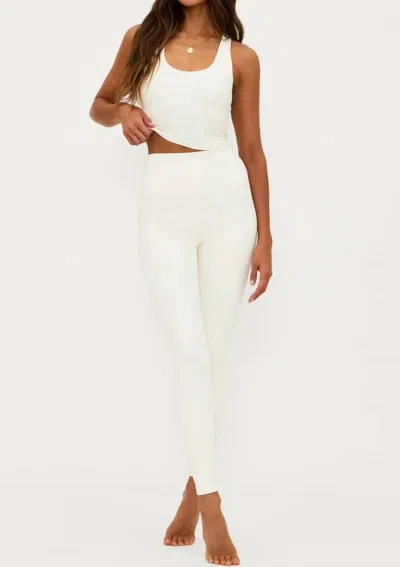 BEACH RIOT PIPER HIGH WAIST LEGGING IN WHITE