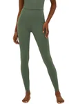 Beach Riot Piper High Waist Leggings In Queen Palm In Green