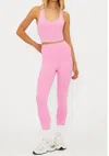 Beach Riot Piper Legging In Berry Love Waffle In Multi