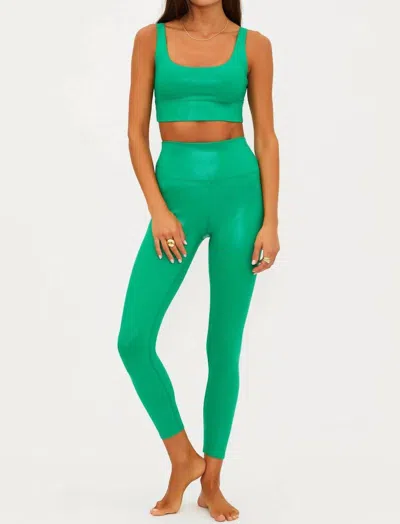 Beach Riot Piper Legging In Frosted Fir Shine In Green