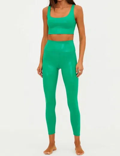 Beach Riot Piper Legging In Frosted Fir Shine In Green