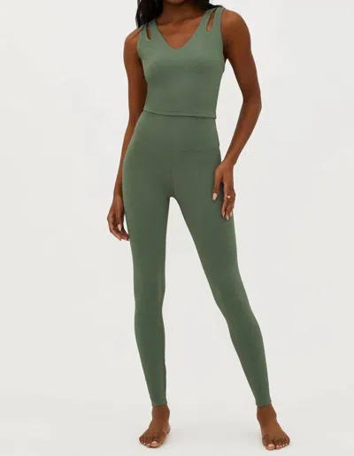 BEACH RIOT PIPER LEGGING IN QUEEN PALM WAFFLE