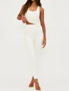 Beach Riot Piper Legging In Snow Cloud Waffle In Multi