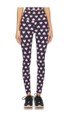 Beach Riot Piper Leggings In Love Heart