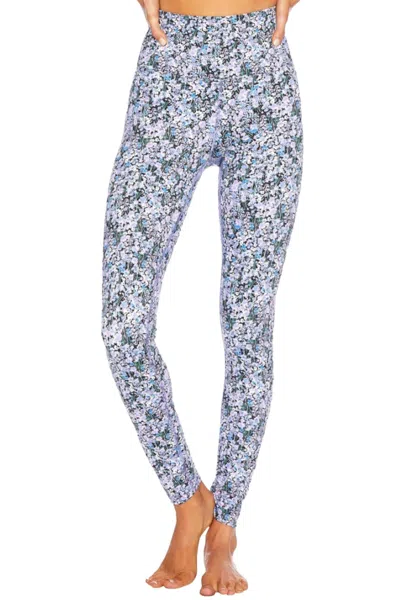 Beach Riot Piper Leggings In Ditsy Lilac In Blue