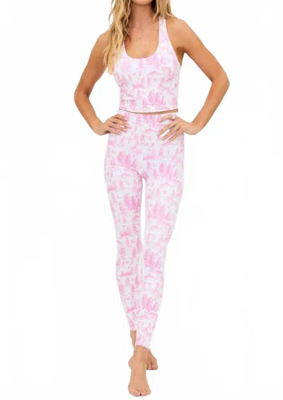 Beach Riot Piper Leggings In Pink Powder Toile In Multi