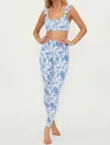 Beach Riot Piper Leggings In White Light Blue In Blue