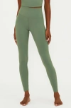Beach Riot Piper High Waist Leggings In Queen Palm In Queen Palm