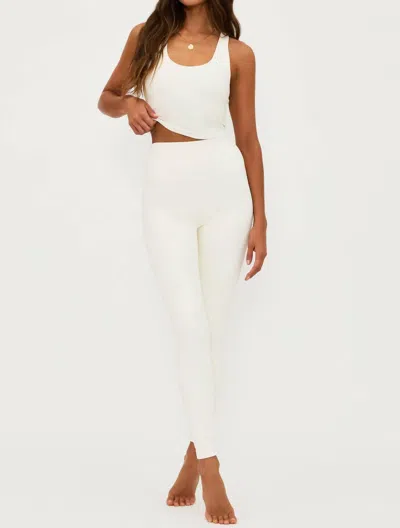 Beach Riot Piper Polyester Blend Leggings In Ivory In White