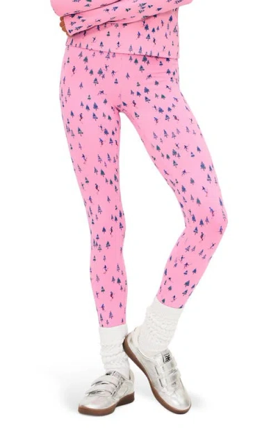 Beach Riot Piper Print Leggings In Pink