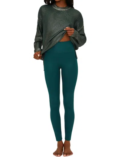 Beach Riot Piper Shine Legging In Pine