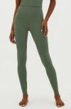 Beach Riot Piper High Waist Leggings In Queen Palm In Queen Palm Waffle