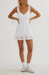 Beach Riot Pixie Lace Romper In White