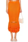 Beach Riot Polly Midi Skirt In Sunshine Haze In Multi
