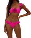 Beach Riot Poppy Top In Fuchsia Peony In Pink