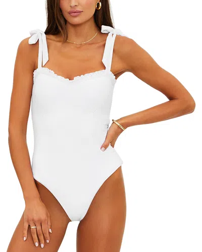 Beach Riot Priya One Piece Swimsuit In White