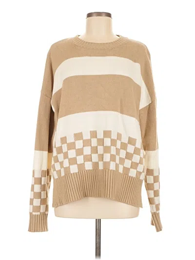 Pre-owned Beach Riot Pullover Sweater In Brown