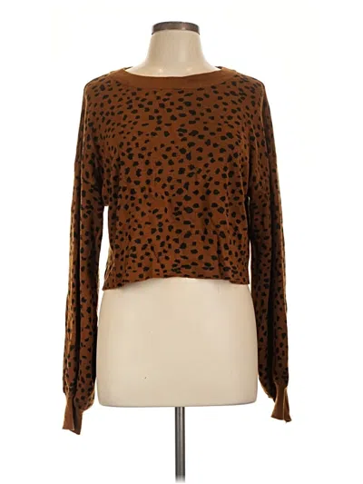 Pre-owned Beach Riot Pullover Sweater In Brown