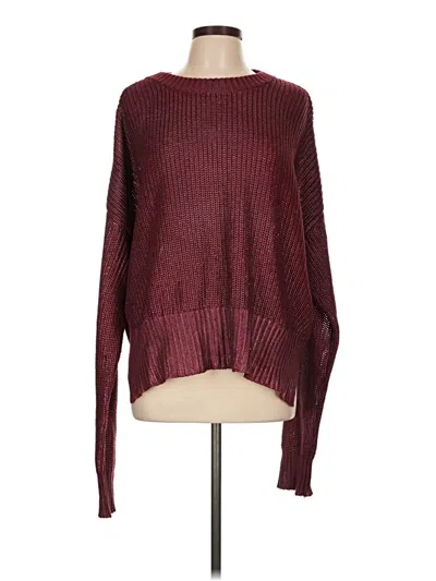 Pre-owned Beach Riot Pullover Sweater In Burgundy
