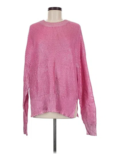 Pre-owned Beach Riot Pullover Sweater In Pink