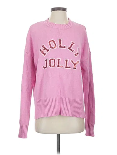 Pre-owned Beach Riot Pullover Sweater In Pink