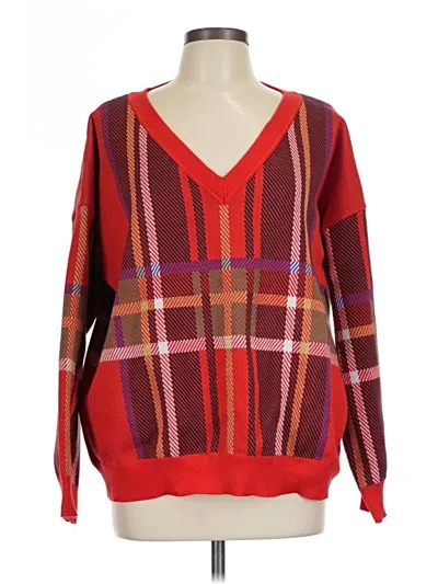 Pre-owned Beach Riot Pullover Sweater In Red