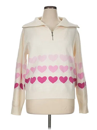 Pre-owned Beach Riot Pullover Sweater In White