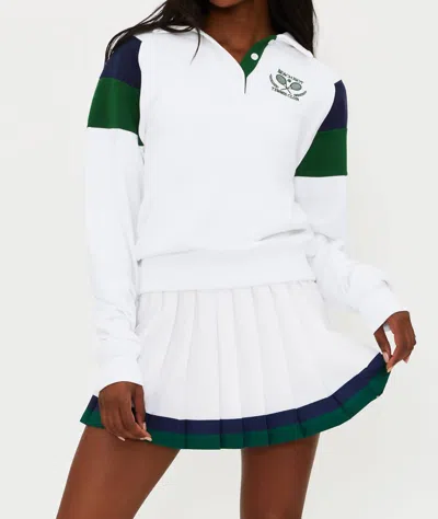 Beach Riot Raquet Club Bennett Top In White