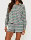 Beach Riot Rayah Short In Green In Gray