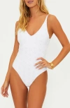 Beach Riot Reese Eyelet One-piece Swimsuit In White Magnolia Eyelet