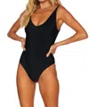 Beach Riot Reese Rib One-piece Swimsuit In Black