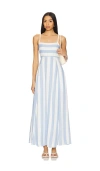 Beach Riot Rianne Square-neck Dress In Iris Stripe